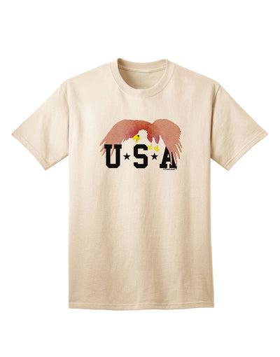 Bald Eagle USA Adult T-Shirt-unisex t-shirt-TooLoud-Natural-Small-Davson Sales