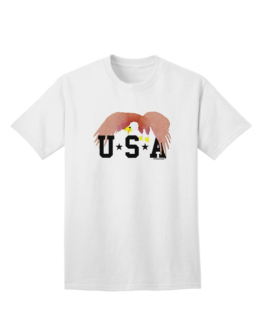 Bald Eagle USA Adult T-Shirt-unisex t-shirt-TooLoud-White-Small-Davson Sales