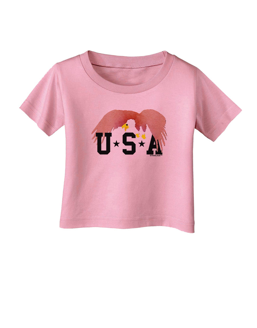 Bald Eagle USA Infant T-Shirt-Infant T-Shirt-TooLoud-White-06-Months-Davson Sales