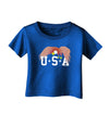 Bald Eagle USA Infant T-Shirt Dark-Infant T-Shirt-TooLoud-Royal-Blue-06-Months-Davson Sales