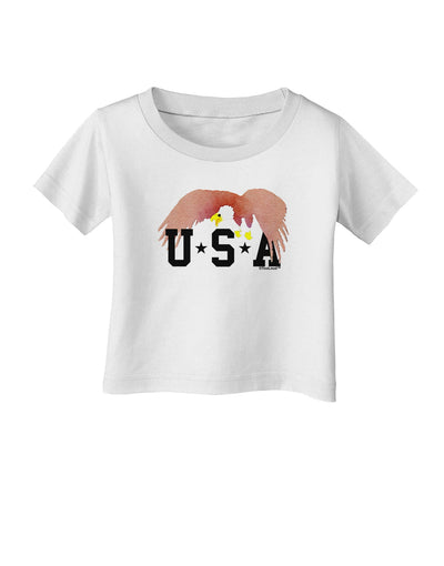 Bald Eagle USA Infant T-Shirt-Infant T-Shirt-TooLoud-White-06-Months-Davson Sales