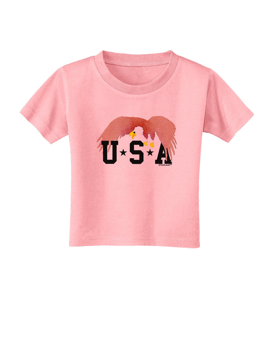 Bald Eagle USA Toddler T-Shirt-Toddler T-Shirt-TooLoud-White-2T-Davson Sales