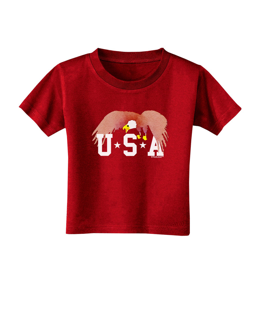 Bald Eagle USA Toddler T-Shirt Dark-Toddler T-Shirt-TooLoud-Black-2T-Davson Sales