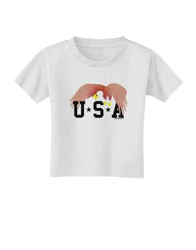 Bald Eagle USA Toddler T-Shirt-Toddler T-Shirt-TooLoud-White-2T-Davson Sales