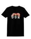 Bald Eagle USA Womens Dark T-Shirt-TooLoud-Black-X-Small-Davson Sales