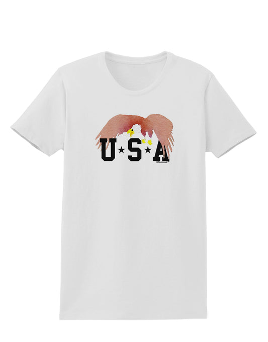 Bald Eagle USA Womens T-Shirt-Womens T-Shirt-TooLoud-White-X-Small-Davson Sales