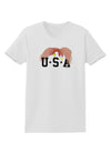 Bald Eagle USA Womens T-Shirt-Womens T-Shirt-TooLoud-White-X-Small-Davson Sales