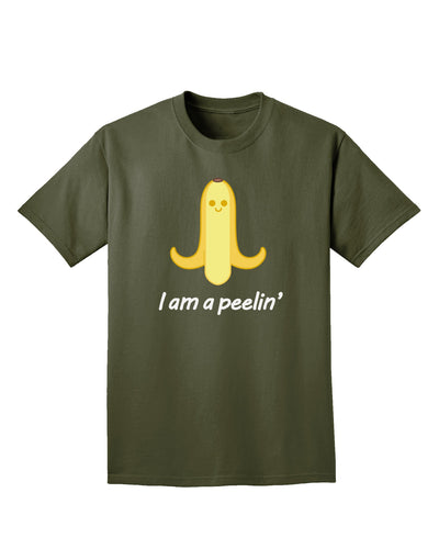 Banana - I am a Peelin Adult Dark T-Shirt-Mens T-Shirt-TooLoud-Military-Green-Small-Davson Sales