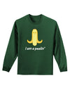 Banana - I am a Peelin Adult Long Sleeve Dark T-Shirt-TooLoud-Dark-Green-Small-Davson Sales