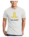 Banana - I am a Peelin Adult V-Neck T-shirt-Mens V-Neck T-Shirt-TooLoud-White-Small-Davson Sales