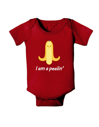 Banana - I am a Peelin Baby Romper Bodysuit Dark-Baby Romper-TooLoud-Red-06-Months-Davson Sales