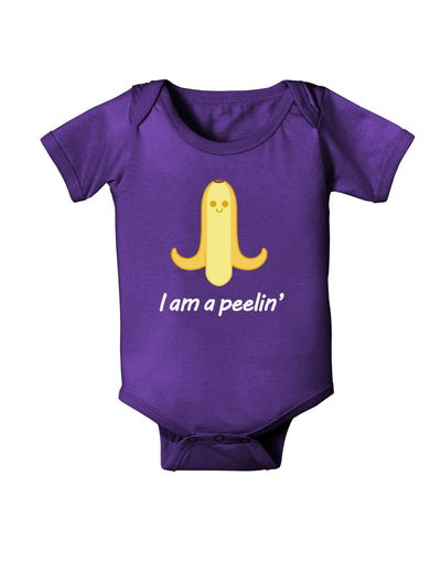 Banana - I am a Peelin Baby Romper Bodysuit Dark-Baby Romper-TooLoud-Purple-06-Months-Davson Sales