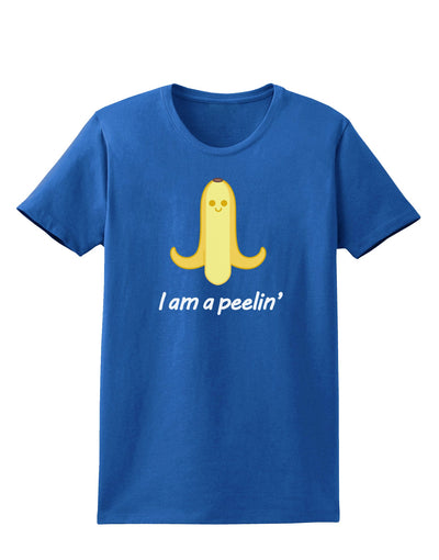 Banana - I am a Peelin Womens Dark T-Shirt-Womens T-Shirt-TooLoud-Royal-Blue-X-Small-Davson Sales