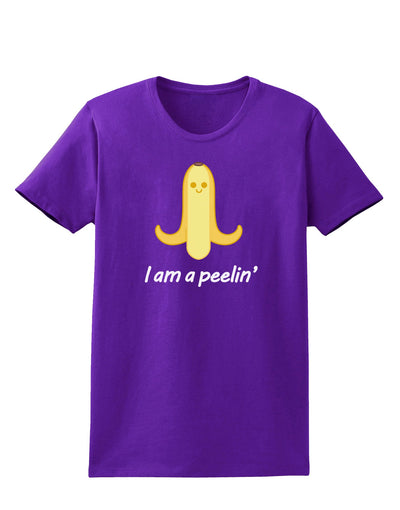 Banana - I am a Peelin Womens Dark T-Shirt-Womens T-Shirt-TooLoud-Purple-X-Small-Davson Sales