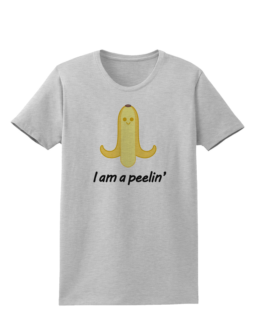 Banana - I am a Peelin Womens T-Shirt-Womens T-Shirt-TooLoud-White-X-Small-Davson Sales