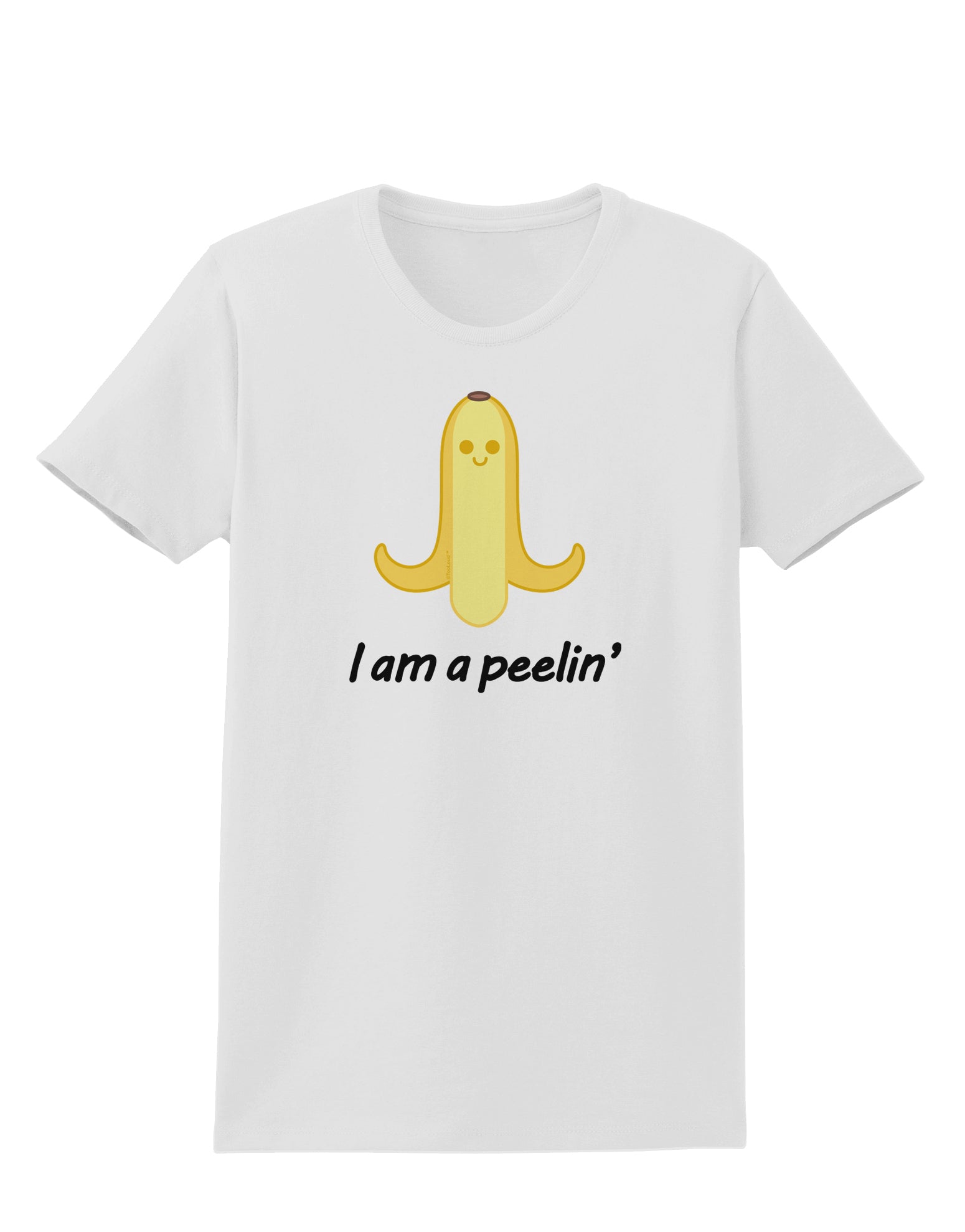 Banana - I am a Peelin Womens T-Shirt-Womens T-Shirt-TooLoud-White-X-Small-Davson Sales