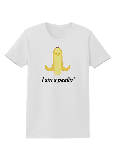 Banana - I am a Peelin Womens T-Shirt-Womens T-Shirt-TooLoud-White-X-Small-Davson Sales