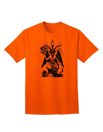 Baphomet Illustration Adult T-Shirt-Mens T-Shirt-TooLoud-Orange-XXXX-Large-Davson Sales