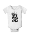 Baphomet Illustration Baby Romper Bodysuit by-Baby Romper-TooLoud-White-18-Months-Davson Sales