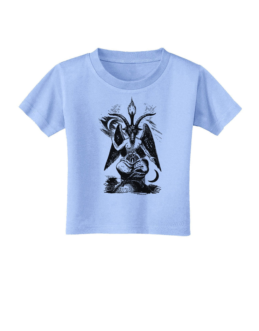 Baphomet Illustration Toddler T-Shirt-Toddler T-Shirt-TooLoud-White-4T-Davson Sales