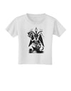 Baphomet Illustration Toddler T-Shirt-Toddler T-Shirt-TooLoud-White-4T-Davson Sales