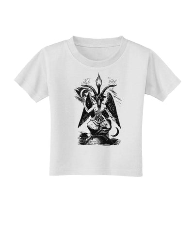 Baphomet Illustration Toddler T-Shirt-Toddler T-Shirt-TooLoud-White-4T-Davson Sales