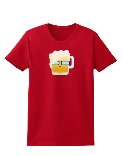 Bartleby the Hipster Beer Womens Dark T-Shirt-TooLoud-Red-X-Small-Davson Sales