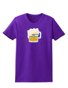 Bartleby the Hipster Beer Womens Dark T-Shirt-TooLoud-Purple-X-Small-Davson Sales