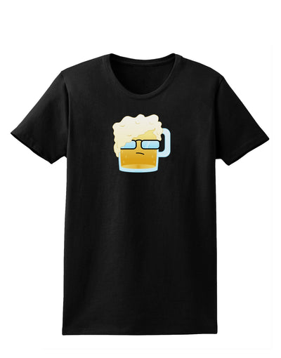 Bartleby the Hipster Beer Womens Dark T-Shirt-TooLoud-Black-X-Small-Davson Sales