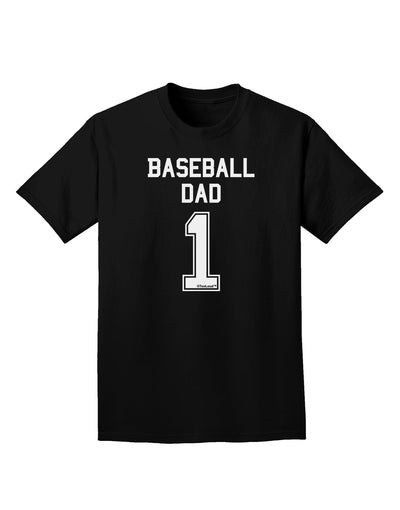 Baseball Dad Jersey Adult Dark T-Shirt by TooLoud-Mens T-Shirt-TooLoud-Black-Small-Davson Sales