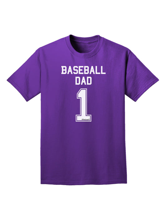 Baseball Dad Jersey Adult Dark T-Shirt by TooLoud-Mens T-Shirt-TooLoud-Purple-Small-Davson Sales