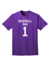 Baseball Dad Jersey Adult Dark T-Shirt by TooLoud-Mens T-Shirt-TooLoud-Purple-Small-Davson Sales