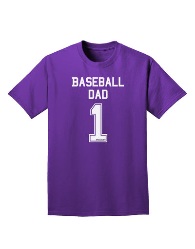 Baseball Dad Jersey Adult Dark T-Shirt by TooLoud-Mens T-Shirt-TooLoud-Purple-Small-Davson Sales