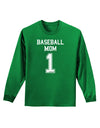 Baseball Mom Jersey Adult Long Sleeve Dark T-Shirt-TooLoud-Kelly-Green-Small-Davson Sales