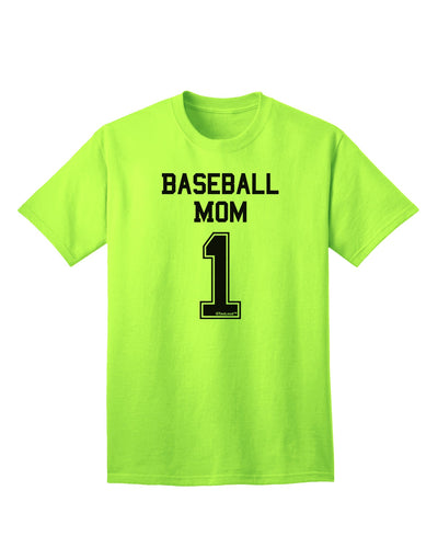 Baseball Mom Jersey Adult T-Shirt-unisex t-shirt-TooLoud-Neon-Green-Small-Davson Sales