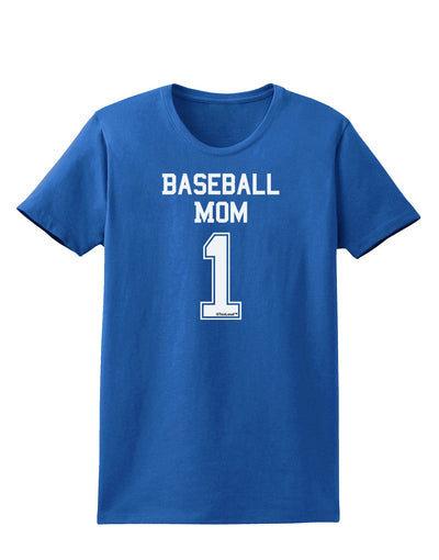 Baseball Mom Jersey Womens Dark T-Shirt-TooLoud-Royal-Blue-X-Small-Davson Sales