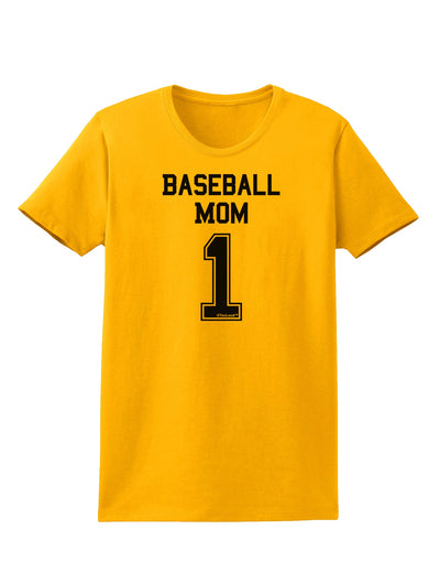 Baseball Mom Jersey Womens T-Shirt-Womens T-Shirt-TooLoud-Gold-X-Small-Davson Sales