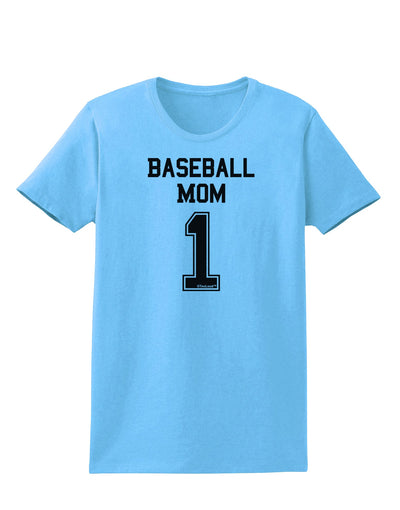 Baseball Mom Jersey Womens T-Shirt-Womens T-Shirt-TooLoud-Aquatic-Blue-X-Small-Davson Sales