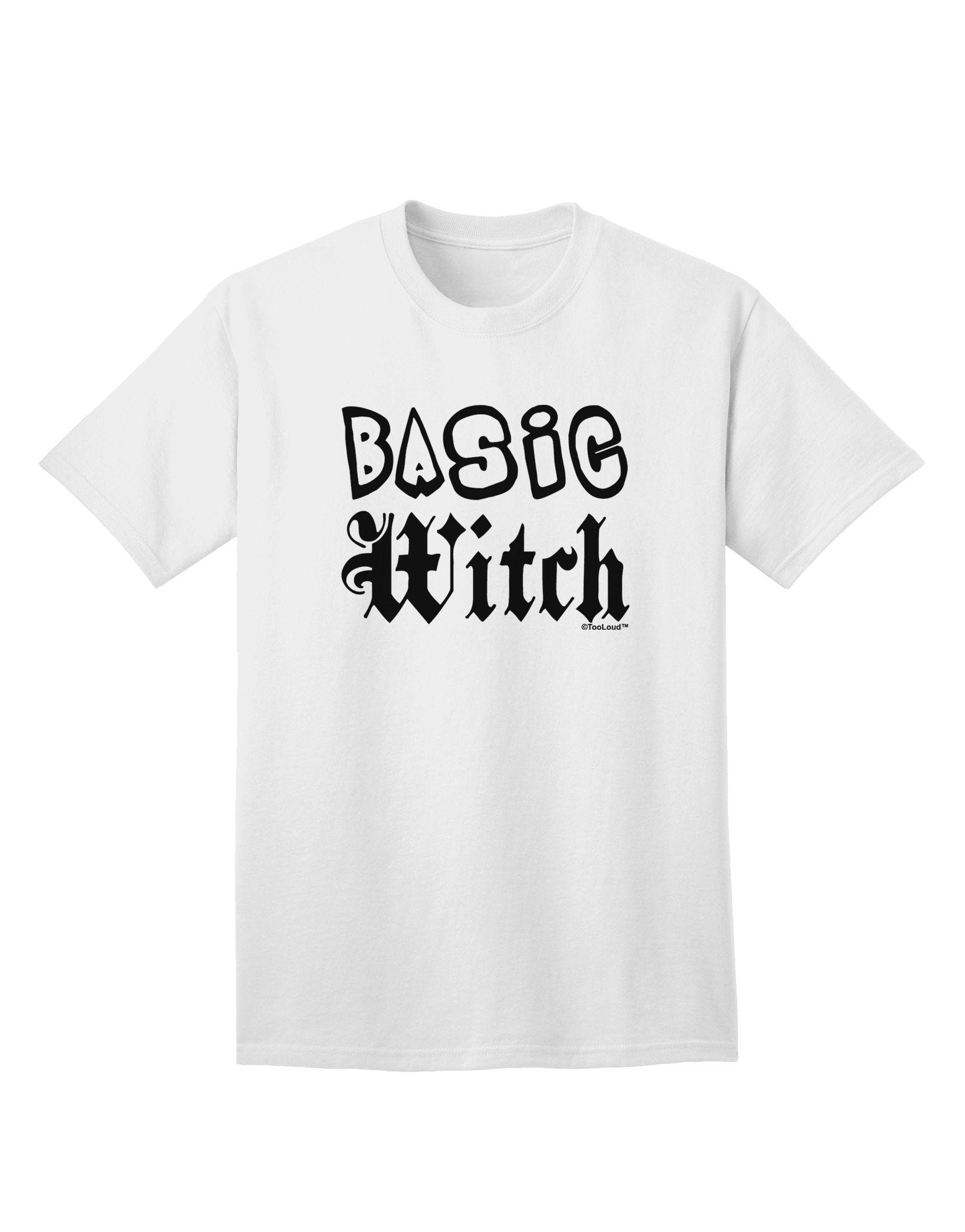 Basic Witch Adult T-Shirt-Mens T-Shirt-TooLoud-White-XXXX-Large-Davson Sales