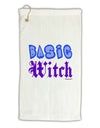 Basic Witch Color Blue Micro Terry Gromet Golf Towel 11&#x22;x19-Golf Towel-TooLoud-White-Davson Sales