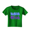 Basic Witch Color Blue Toddler T-Shirt Dark-Toddler T-Shirt-TooLoud-Clover-Green-4T-Davson Sales