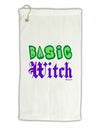 Basic Witch Color Green Micro Terry Gromet Golf Towel 11&#x22;x19-Golf Towel-TooLoud-White-Davson Sales