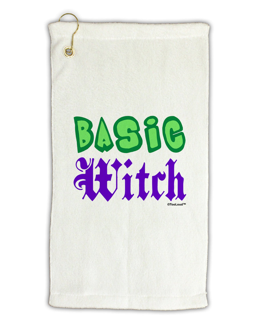 Basic Witch Color Green Micro Terry Gromet Golf Towel 11&#x22;x19-Golf Towel-TooLoud-White-Davson Sales