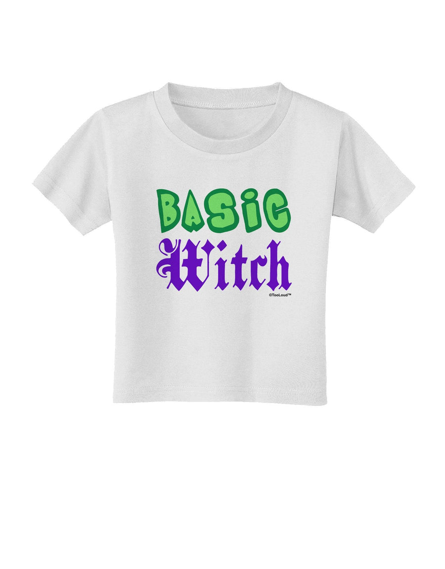 Basic Witch Color Green Toddler T-Shirt-Toddler T-Shirt-TooLoud-White-4T-Davson Sales