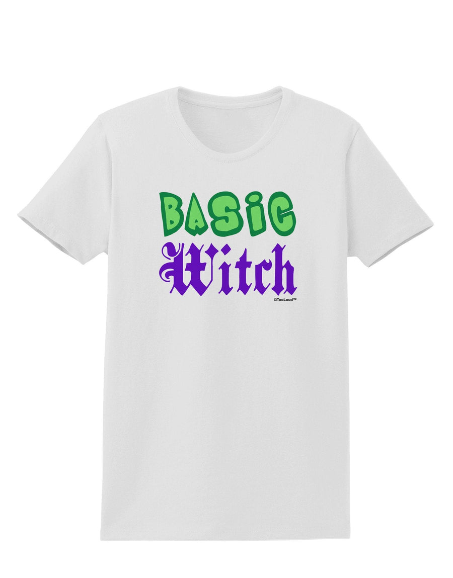 Basic Witch Color Green Womens T-Shirt-Womens T-Shirt-TooLoud-White-XXXX-Large-Davson Sales