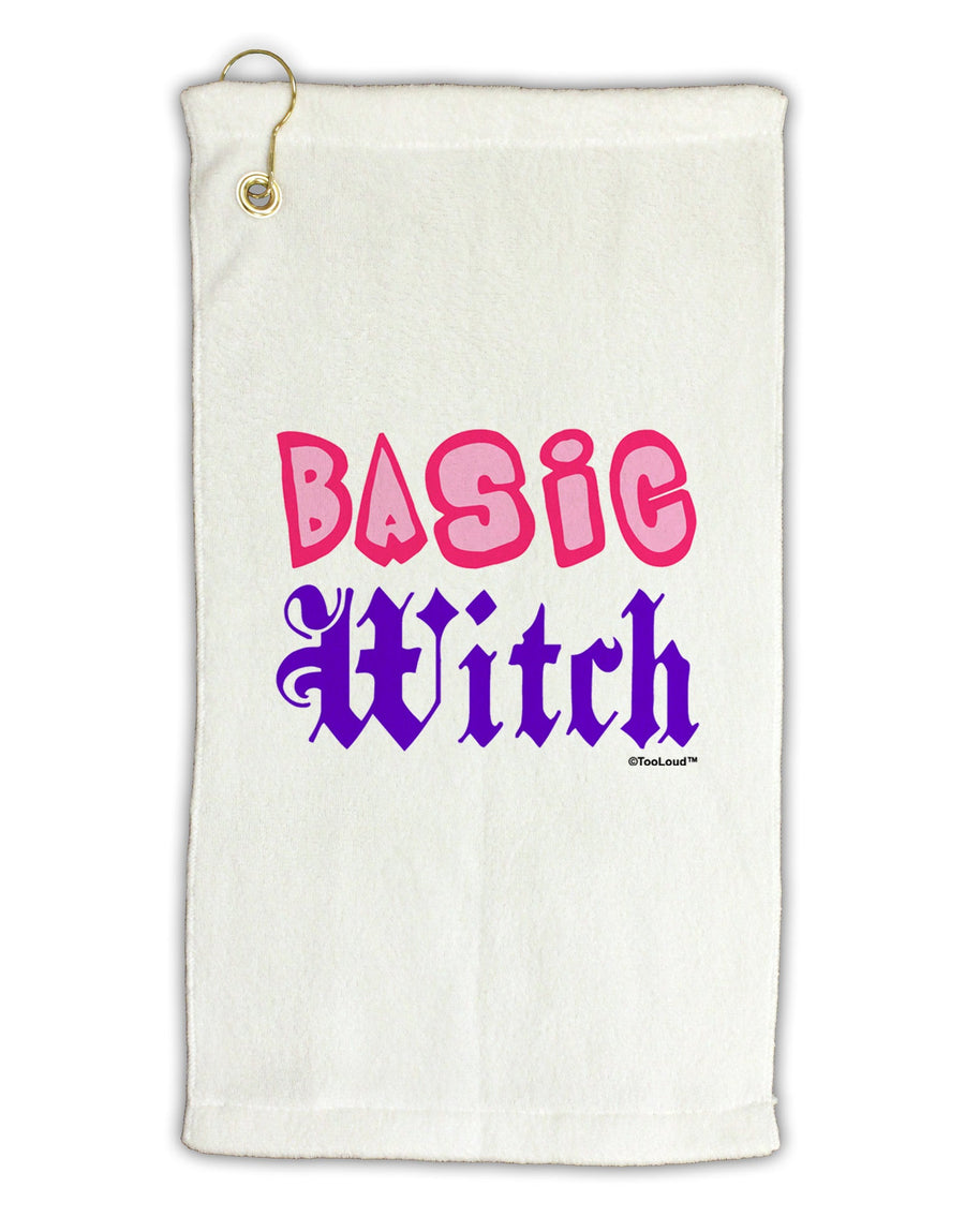 Basic Witch Color Micro Terry Gromet Golf Towel 11&#x22;x19-Golf Towel-TooLoud-White-Davson Sales