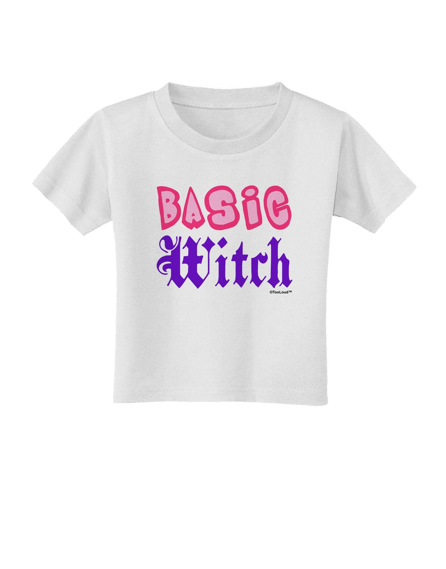 Basic Witch Color Toddler T-Shirt-Toddler T-Shirt-TooLoud-White-4T-Davson Sales