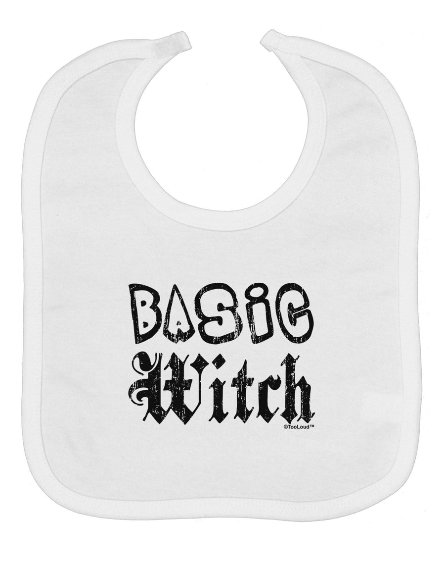 Basic Witch Distressed Baby Bib