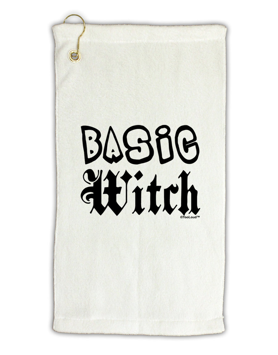 Basic Witch Micro Terry Gromet Golf Towel 11&#x22;x19-Golf Towel-TooLoud-White-Davson Sales