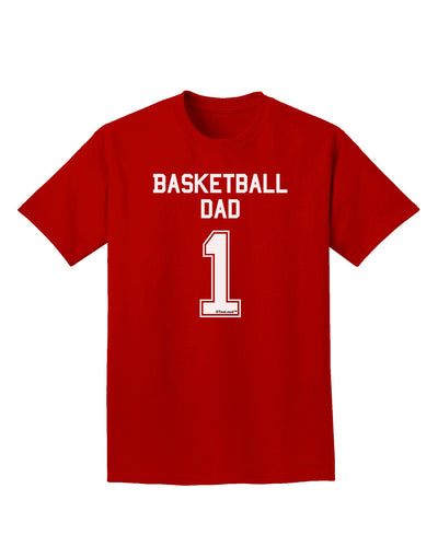 Basketball Dad Jersey Adult Dark T-Shirt by TooLoud-Mens T-Shirt-TooLoud-Red-Small-Davson Sales